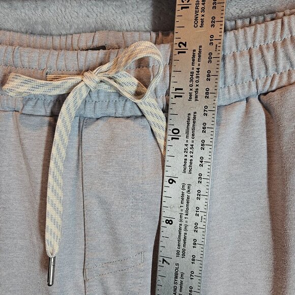 Vuori Mens M Light Gray Jogger Pants With Zipper Pocket & Drawstring Waist - Picture 7 of 14
